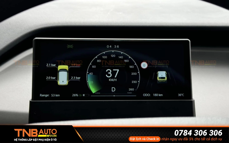 Lỗi hiển thị sai thông tin vận hành trên màn hình sau vô lăng