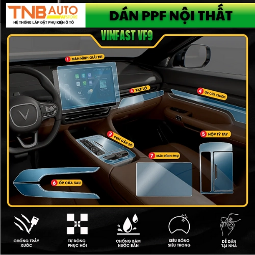 Dán PPF nội thất Vinfast VF9 uy tín Bảo vệ sự đẳng cấp 4