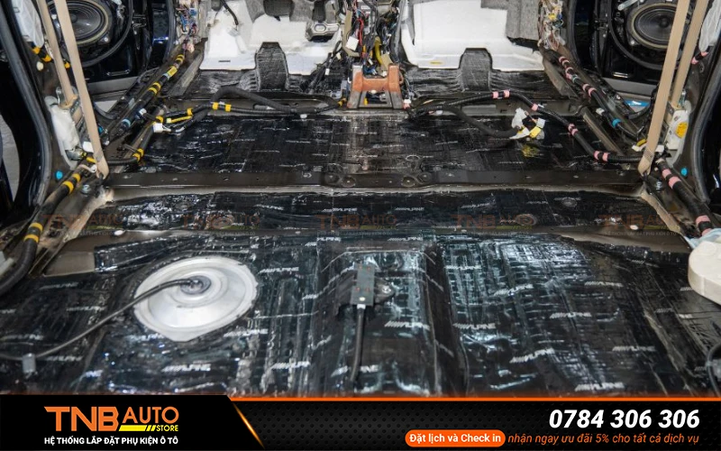 Hệ thống TNB Auto - Đơn vị thi công dán cách âm Alpine chính hãng và hiệu quả tại khu vực TP. HCM