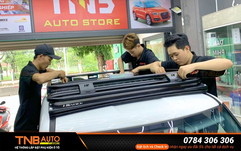 Hệ thống TNB Auto - Địa chỉ lắp giá nóc VinFast Minio Green uy tín tại TP.HCM