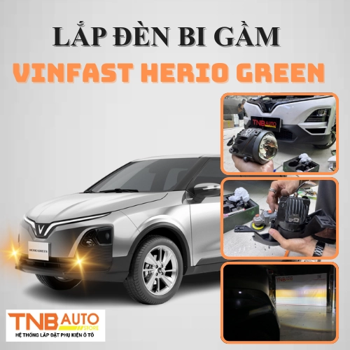 Lắp đèn bi gầm VinFast Herio Green 4
