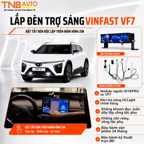 Lắp đèn trợ sáng Vinfast VF7 6