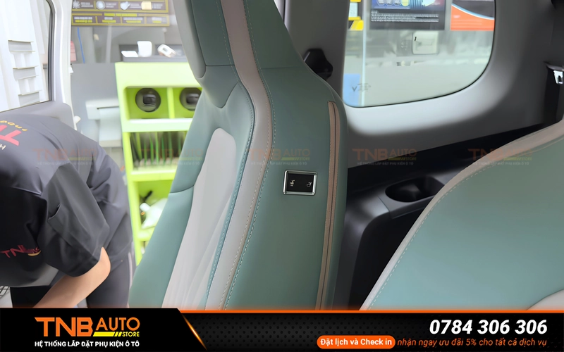 Lắp ghế chỉnh điện xe VinFast Minio Green tùy chỉnh mượt mà 29 Hệ thống TNB Auto - Địa chỉ lắp ghế chỉnh điện xe VinFast Minio Green uy tín tại TPHCM