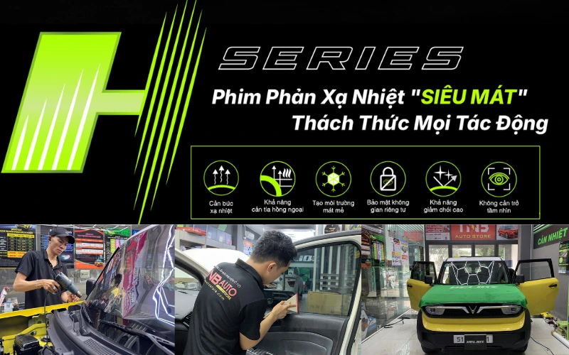 Phim cách nhiệt Helioz Series H là dòng sản phẩm cao cấp ứng dụng công nghệ Multi-Stacked Magnetron Sputtering
