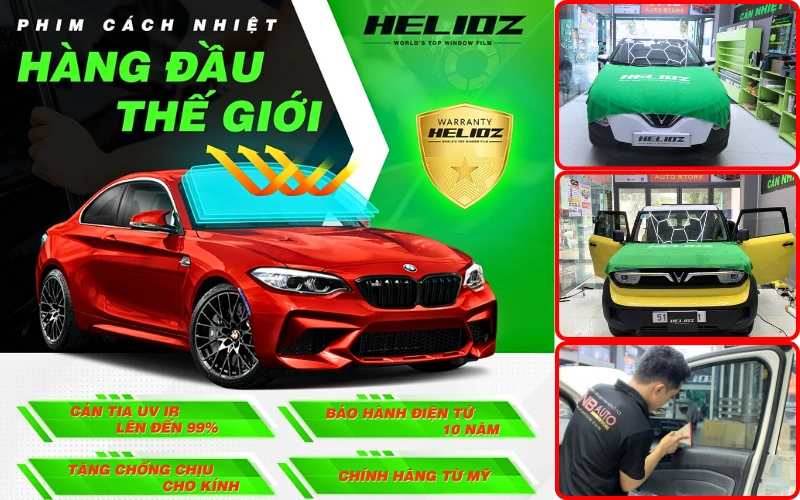 Cửa hàng TNB Auto là địa chỉ dán phim cách nhiệt Helioz chính hãng tại TPHCM