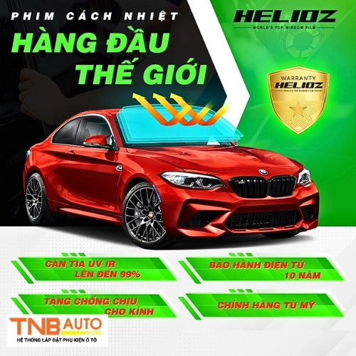 Phim cách nhiệt Helioz - Chi tiết giá dán xe ô tô 4, 7 chỗ