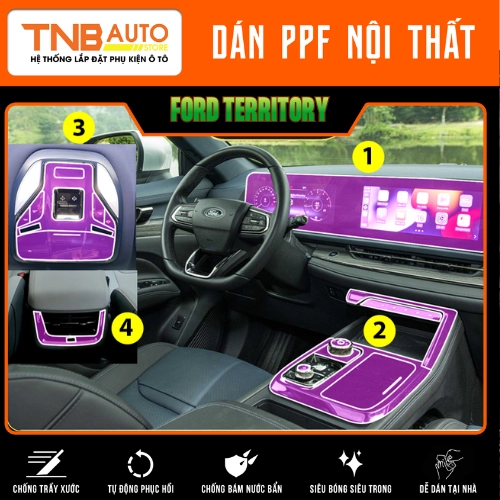 Dán PPF nội thất Ford Territory chống xước đỉnh cao 1 Dán PPF nội thất Ford Territory chống xước đỉnh cao 5