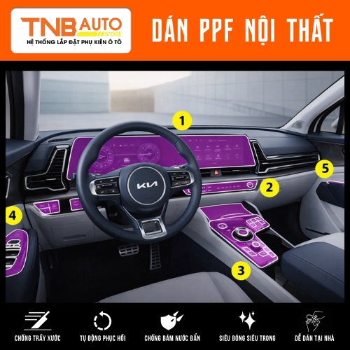 Dán PPF nội thất KIA Sportage 1
