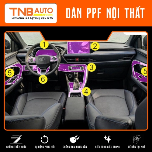 Dán bảo vệ nội thất Toyota Cross chống xước – Giá rẻ TPHCM 4