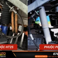 So sánh chi tiết giữa phuộc HT25 và phuộc PNK cho VF3