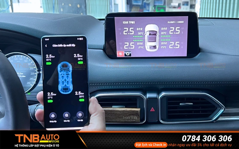 Quy trình lắp cảm biến áp suất lốp VinFast VF7 đúng chuẩn kỹ thuật