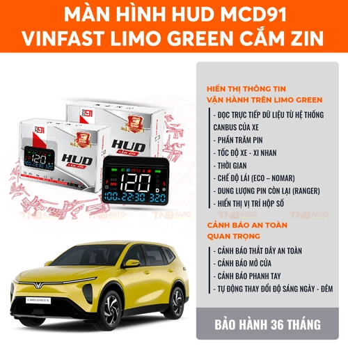 HUD kính lái xe điện Limo Green 2