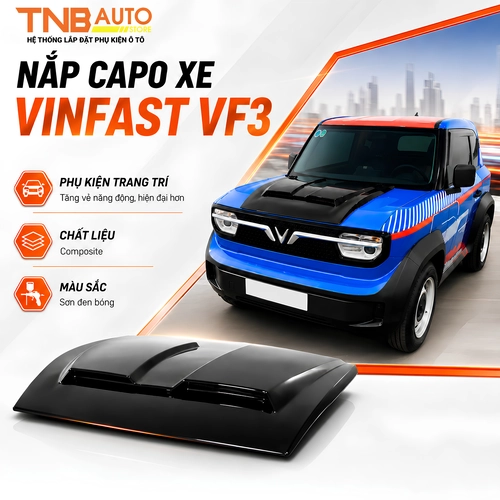 Nắp capo VF3 cứng cáp, cực nổi bật