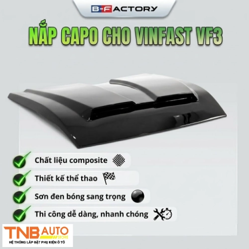 Nắp capo VF3 cứng cáp, cực nổi bật 5