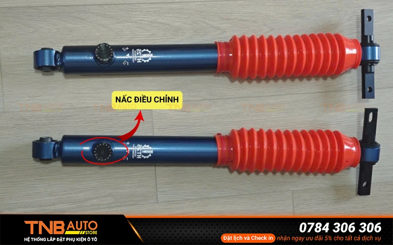 Phuộc HT25 REBOUND VinFast VF8 điều chỉnh theo nhu cầu 8 Phuộc HT25 REBOUND xe Vinfast VF8 được trang bị 16 nấc chỉnh