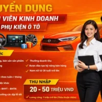 Công ty TNHH Thương mại Dịch vụ và Xuất nhập khẩu TNB cần tuyển 08 nhân viên kinh doanh phụ kiện ô tô