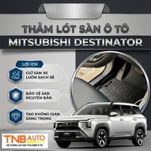 Thảm lót sàn Mitsubishi Destinator thiết kế theo form xe 5