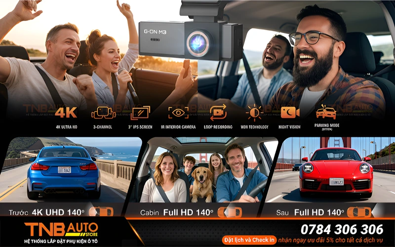 Camera hành trình MSPORT G-ON M3 phù hợp các bác tài xe dịch vụ có nhu cầu ghi hình, tính năng hỗ trợ cơ bản với chi phí cực hợp lý