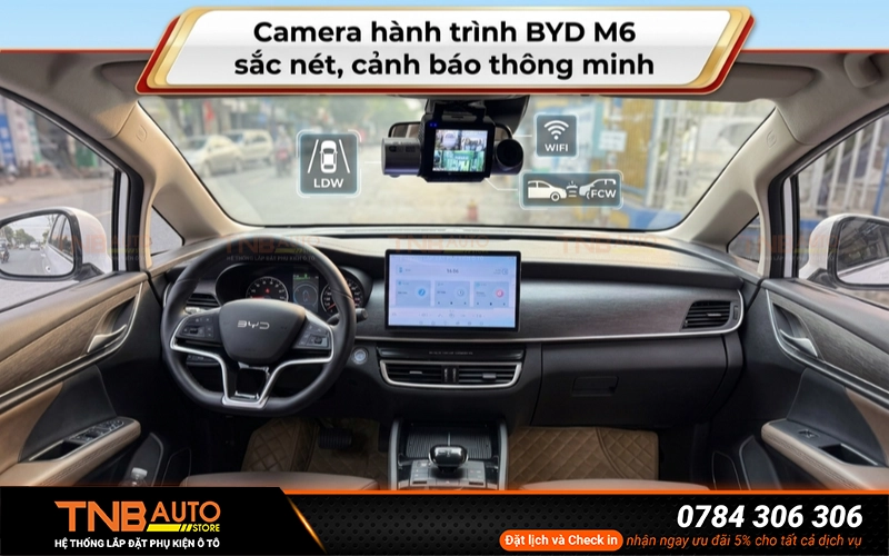 Tổng hợp các loại camera hành trình BYD M6 được ưa chuộng 
