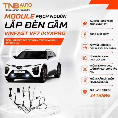 Module nguồn IKYXPRO lắp đèn gầm Vinfast VF7 1