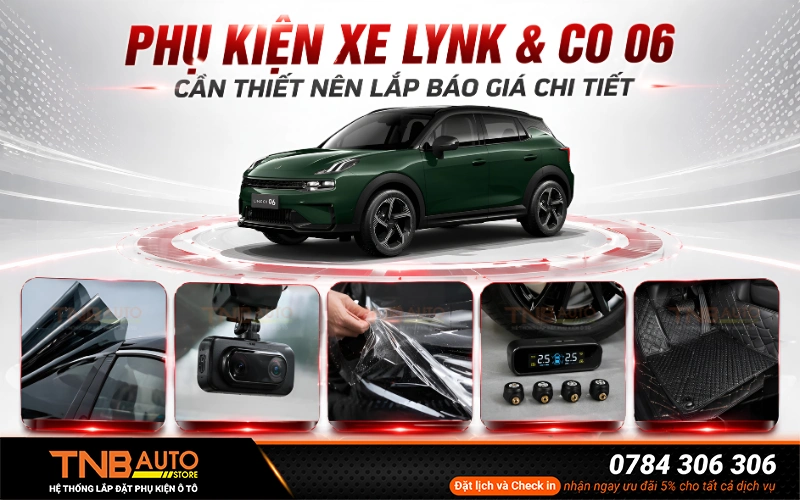 Phụ kiện xe Lynk & Co 06 cần thiết nên lắp, báo giá chi tiết