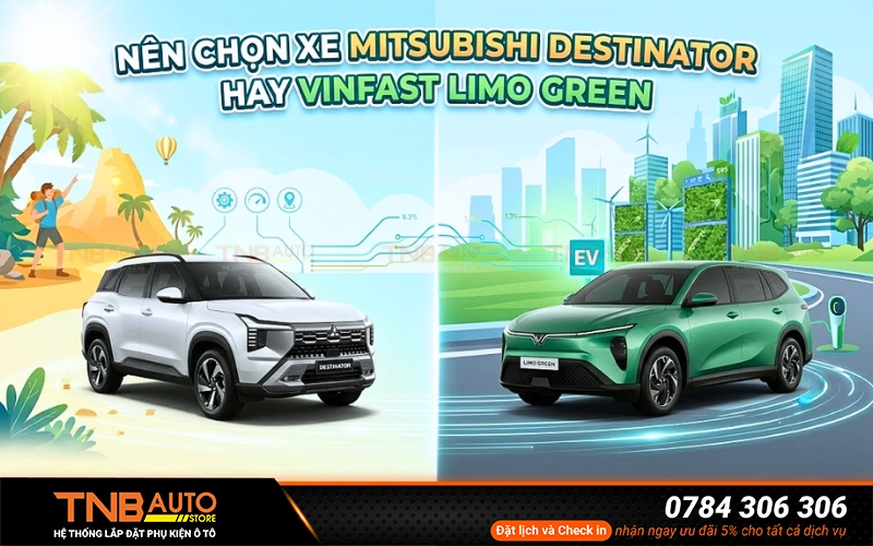 So sánh Mitsubishi Destinator và Limo Green chi tiết 8 Việc lựa chọn giữa Mitsubishi Destinator và VinFast Limo Green phụ thuộc chủ yếu vào nhu cầu sử dụng và thói quen của người dùng