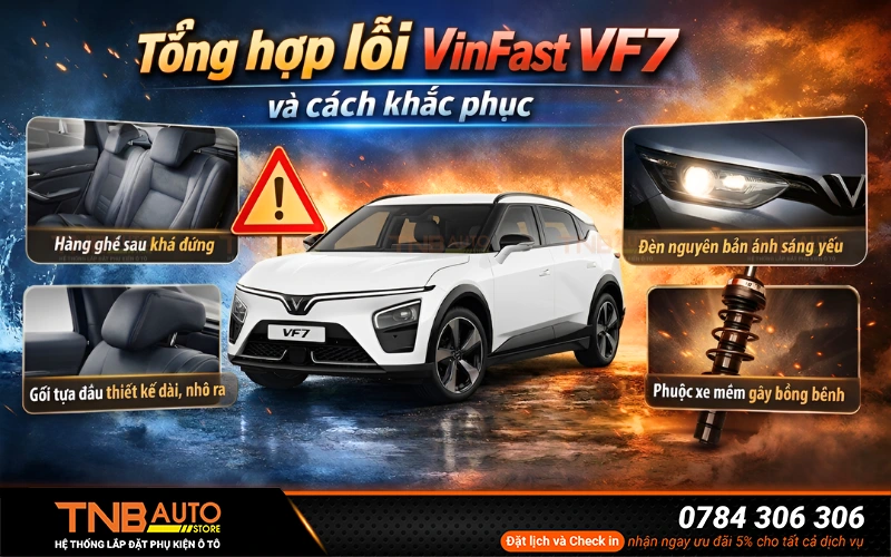 Tổng hợp lỗi Vinfast VF7 và cách khắc phục 1