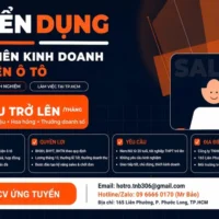 Mô tả chi tiết công việc vị trí nhân viên kinh doanh phụ kiện ô tô tại TNB Auto