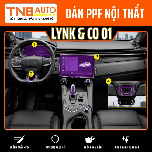 Dán PPF nội thất Lynk & Co 01 chống trầy , tự phục hồi 1 Dán PPF nội thất Lynk & Co 01 1