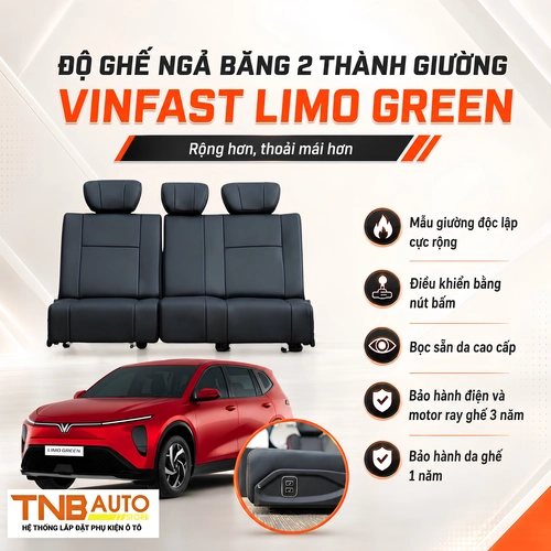 Độ ghế ngả băng 2 thành giường cho xe Limogreen 4
