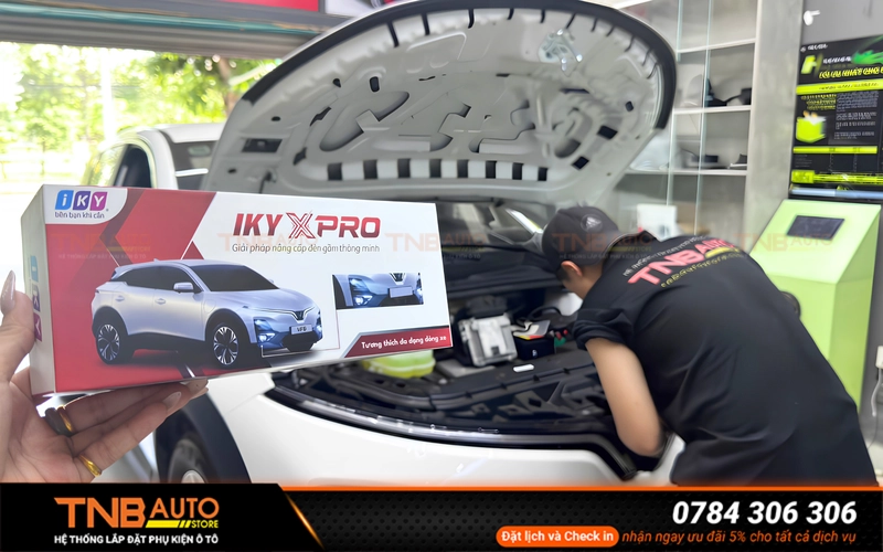 Dịch vụ lắp đèn gầm và mở rộng đèn xi nhan tại TNB Auto đều sử dụng Module IKYXPLUS với thiết kế Plug & Play cắm jack theo xe, hạn chế can thiệp vào hệ thống điện nguyên bản
