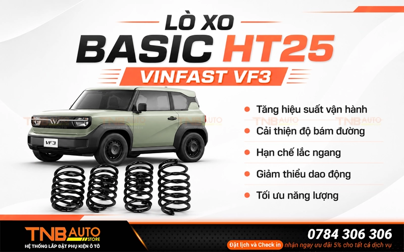 Lò xo basic HT25 VF3 tăng độ linh hoạt, ổn định 7 Lợi ích khi lắp lò xo basic HT25 VF3