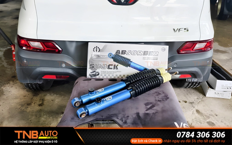 Phuộc HT25 Rebound VF5 16 nấc điều chỉnh giảm chấn cho phép chủ xe chủ động thay đổi độ cứng – mềm theo nhu cầu sử dụng