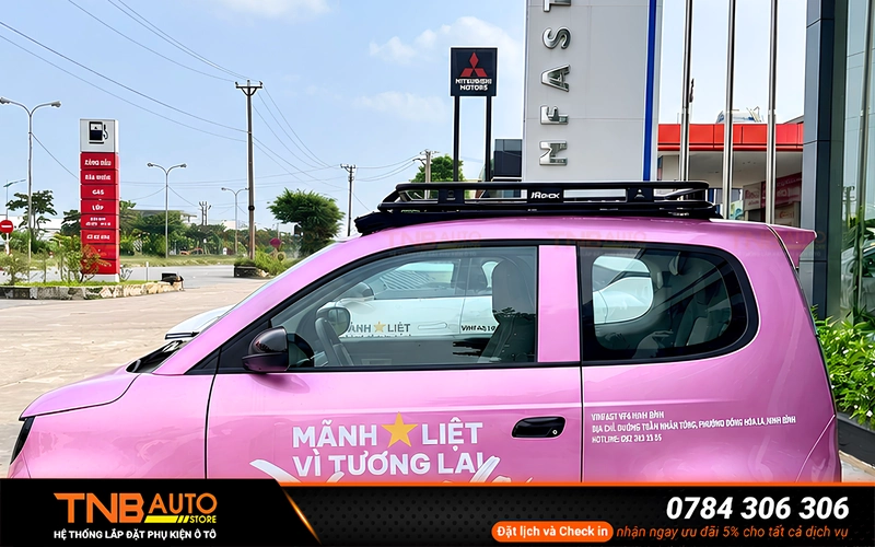 Baga nóc VF2 thép sơn tĩnh điện, nhiều loại 10 Ưu điểm nổi bật của baga nóc VF2 lắp tại TNB Auto