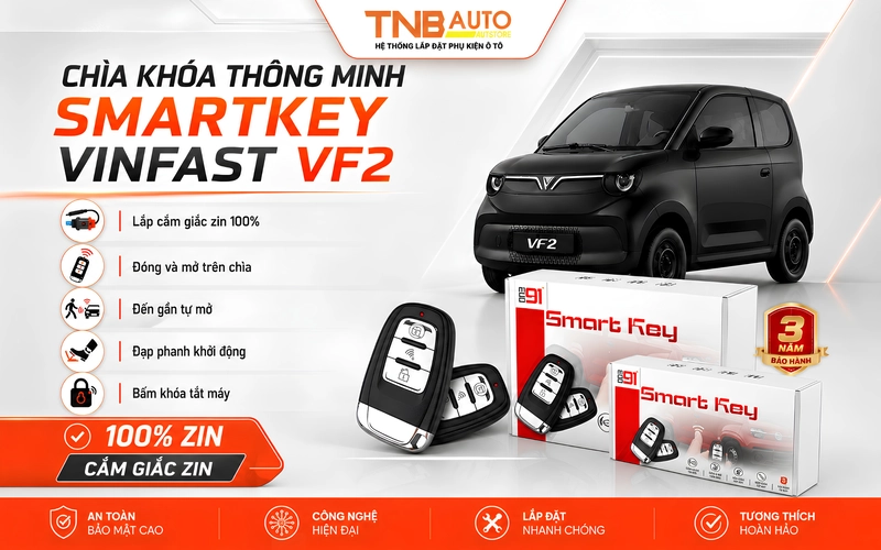 Chìa khóa thông minh Smartkey Vinfast VF2 - Bảo hành 3 năm 8 Tính năng của chìa khóa thông minh cho xe VF2