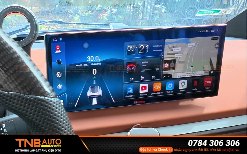 Mặt dưỡng màn hình Android Vinfast VF2 kèm CANBUS cắm giắc 21 Bộ mặt dưỡng màn hình Android VinFast VF2 kèm CANBUS tại TNB Auto sử dụng hệ thống cắm giắc theo xe