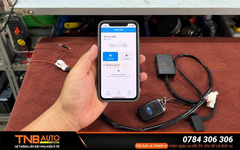 Module mở khóa cửa VF2 không cần chìa cơ IKY XLOCK 18 Điểm nổi bật của Module IKY XLOCK là khả năng điều khiển trực tiếp bằng app trên điện thoại