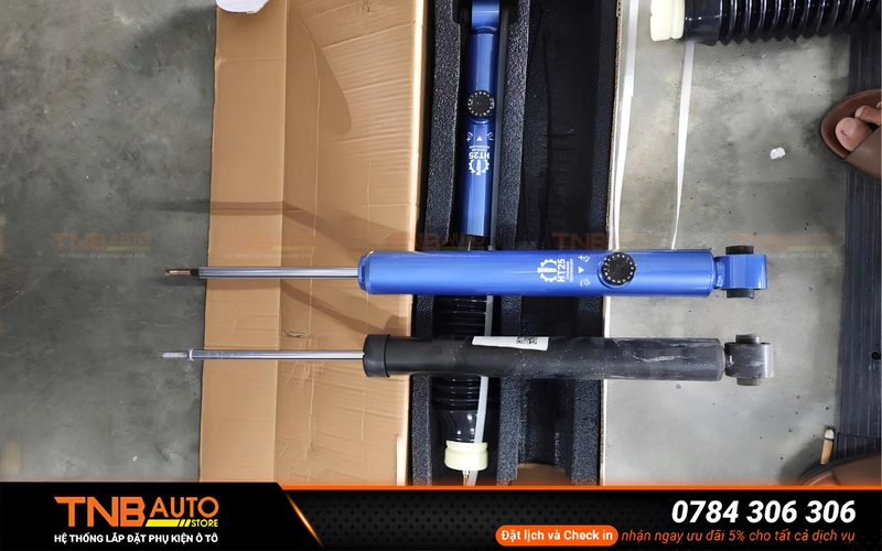 Phuộc HT25 rebound VF MPV7 16 nấc tùy chỉnh 17 Lắp phuộc HT25 Rebound cho VinFast MPV7 không làm thay đổi chiều cao thiết kế nguyên bản của xe