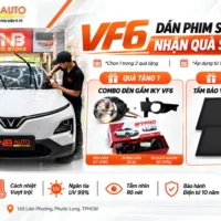 Hệ thống TNB Auto triển khai chương trình ưu đãi dành riêng cho chủ xe VinFast VF6 khi dán phim cách nhiệt được tặng 1 trong 2 phần quà tự chọn Combo đèn gầm IKY hoặc tấm bảo vệ pin Bfactory