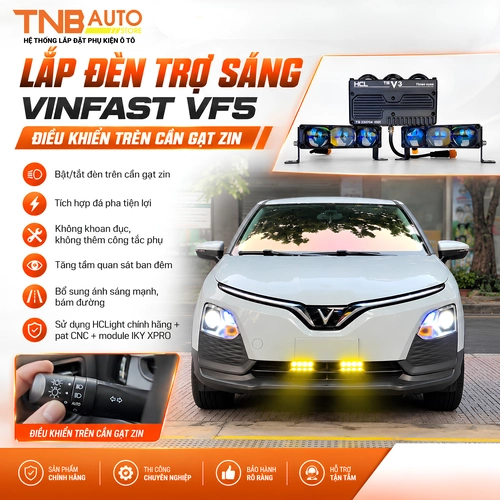 Lắp đèn trợ sáng Vinfast VF5 1