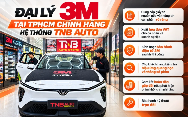 Đại lý 3M tại TPHCM chính hãng TNB Auto 1